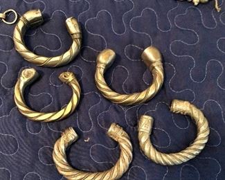 selection of silver bracelets