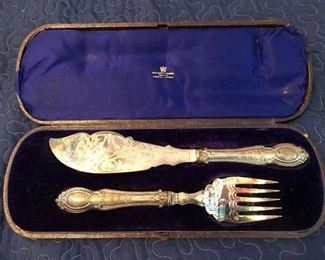 Victorian Fish serving set