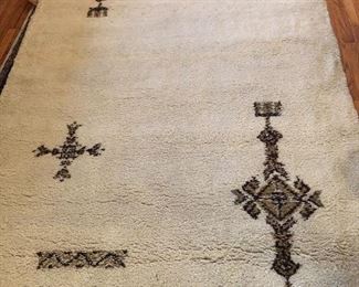 Gorgeous Hand made wool Moroccan tent rug