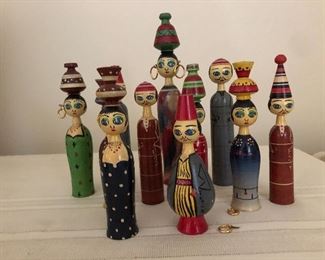 Egyptain spool dolls