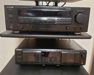 Kenwood Receiver and Sony Cassette Deck