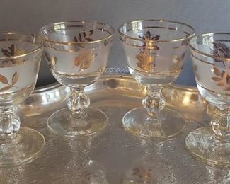 Gold Leaf Glasses