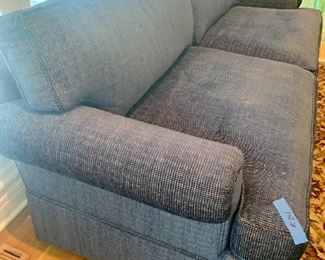 #24- Upholstered sofa- 30 @ back x 36d x 84l- $200