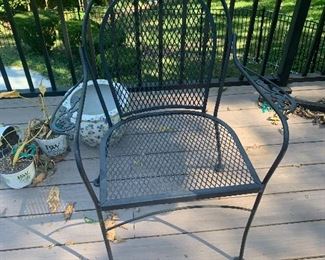 #27- Wrought iron chair- $20