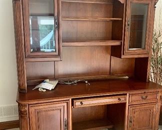 #42- Desk with hutch (removable)- 77w x 25d x 30 1/2t, hutch- 55 1/2t x 17d- $200