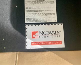 #45- Norwalk leather loveseat- 75w x 34d x 20t- $300