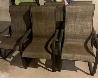 #47- 6 outdoor chairs- sold separately- $20 EACH