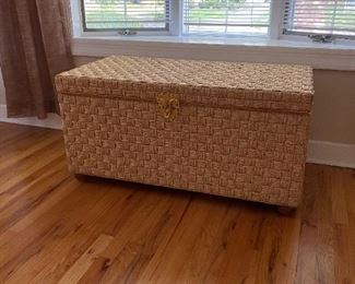 $200
Really beautiful wicker storage chest