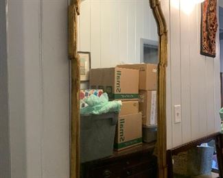 Gorgeous large gilt mirror.