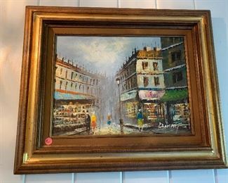 One of several oil paintings.