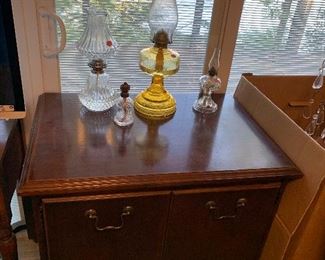 Oil lamp collection.