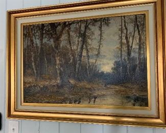 Gorgeous antique oil painting.