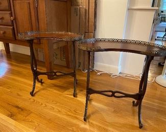Antique occasional tables/plant stands 