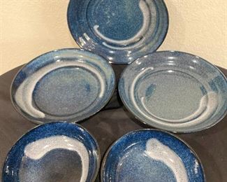 121 Japanese Blue Ceramic Soup Bowls
