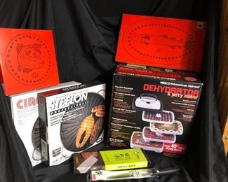 216 Nesco Dehydrater, Circulon Stove Top Grill, Knives and More
