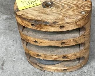196 Wood Pulley From Boat