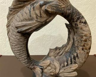 163 Carved Fish Sculpture by David Fisher