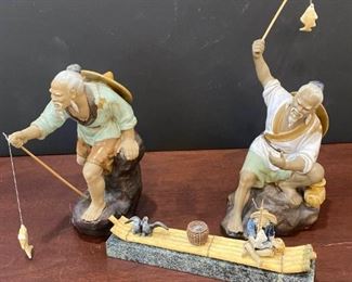 145 Chinese Mudmen Fisherman Figurines
