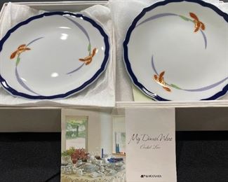 129 Koransha Orchid Lace Plates