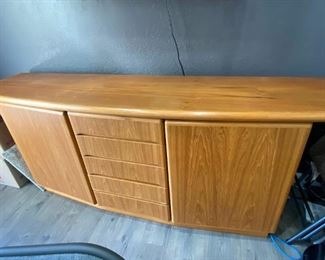 034 Danish Rasmus Teak Sideboard Credenza