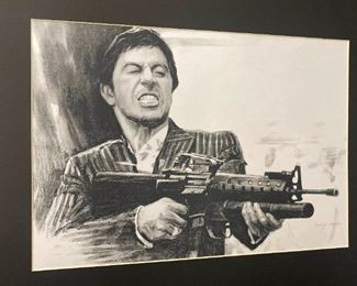 021 Al Pacino Scarface Art by Barry Yang