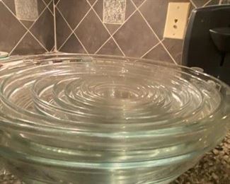 Clear Glass Nesting Bowls