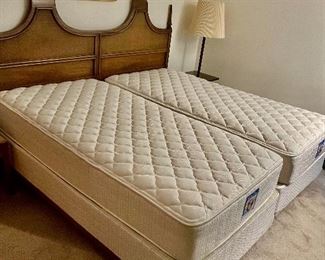 Pristine twin mattresses and box springs