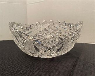 $ 46   5/ Cut crystal bowl •  4high 9across