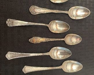  $ 10 each    7/ 6 Sterling small spoons