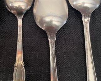  $ 10 each    7/ 6 Sterling small spoons