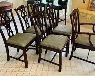  $300    48/ Setof 5 chairs & 1 armchair Chippendale style $300 •  29 hi 20 wide 17 deep