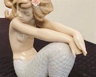 $36 as is 62/ Lladro mermaid “Illusion” with stand no box #1413  