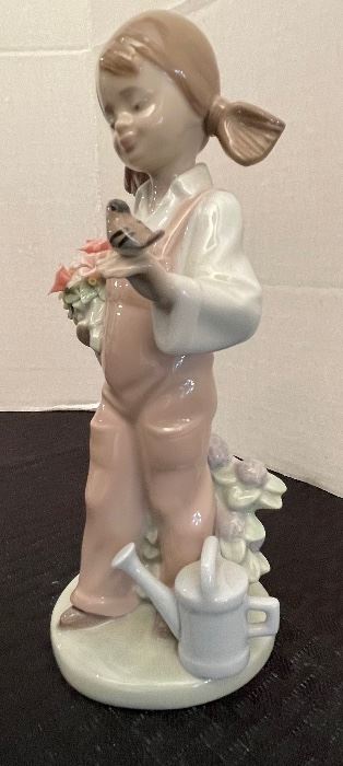 $36    63/ Lladro Spring girl with birds & flowers #5217