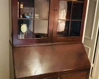 #54 - $695 -Antique American secretary (need key hold wood restoration 3rd drawer)  • 85high 43wide 23deep