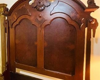 #50 - $595 - Victorian Mahogany full size bed  • 96high 66wide 80deep