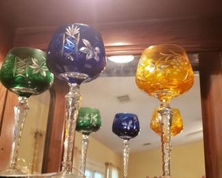 Etched cut to clear stemware