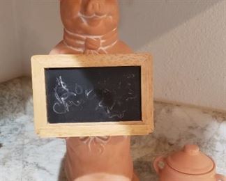 Chef with chalkboard