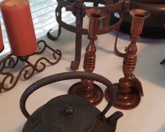 Cast iron tea kettle