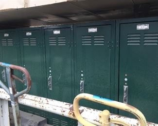 Several sets of lockers.