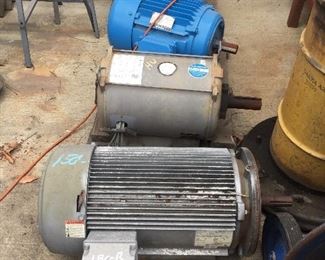 motors from 1/2 h.p. to 30 h.p.