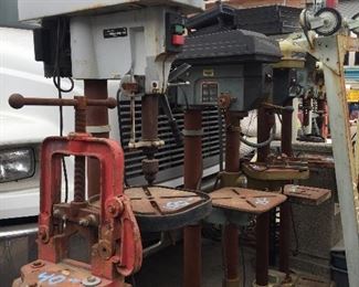 lots of drill presses
