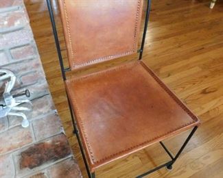 Leather & Metal Chair