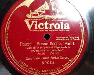 Enrico Caruso and Geraldine Ferraro record, early, many others available here,