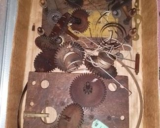 Box of 200 year old wooden Clock parts, Eli Terry, Eli Terry and Son, or earliest Seth Thomas!, Don't delay,