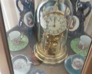 An Anniversary Clock and fine China Porcelain Collections,