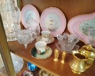 French Limoges 6 Piece Fish Set, I think we're giving King Tut a run for his money,... Where are you old boy King...