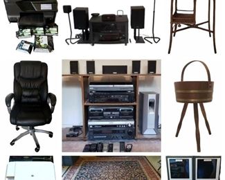 Sony Entertainment System, GE Stainless Steel Refrigerator, Wall Art, Dining Table & Chairs, Bedroom Furniture, Daybed, 13 Model Airplanes, Large CD Collection, Yard Tools, Etc.

Power Line 880 BB Rifle, Winchester Air Rifle, Racquetball Equipment, Vintage Playboy, Playgirl 1956, Penthouse & Hustler, Etc.