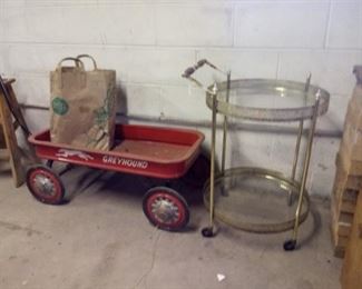 Greyhound wagon, nice rolling cart