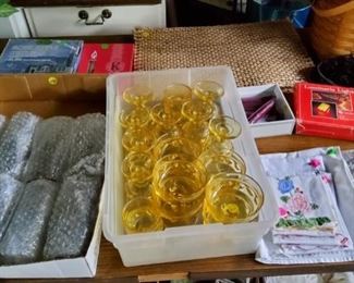 Sherbert, 60s drink glasses