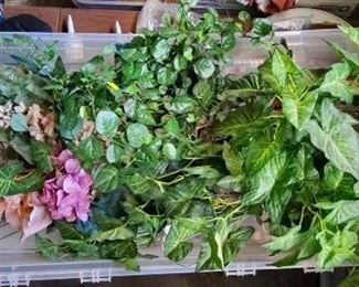 More Artificial Flowers and Greenery